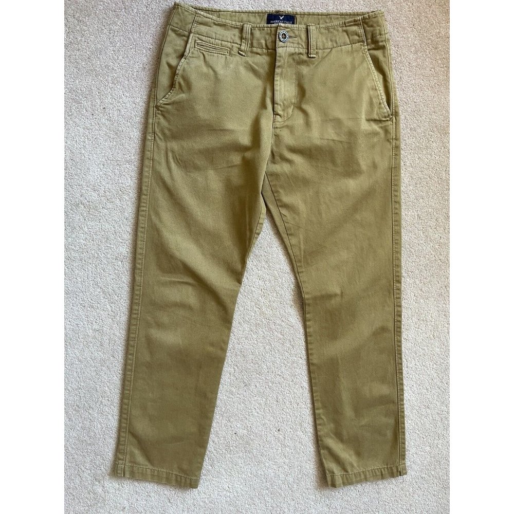 Vintage American Eagle Men's Jeans 31 x 32 Denim Light Wash Caramel/Tan 2014